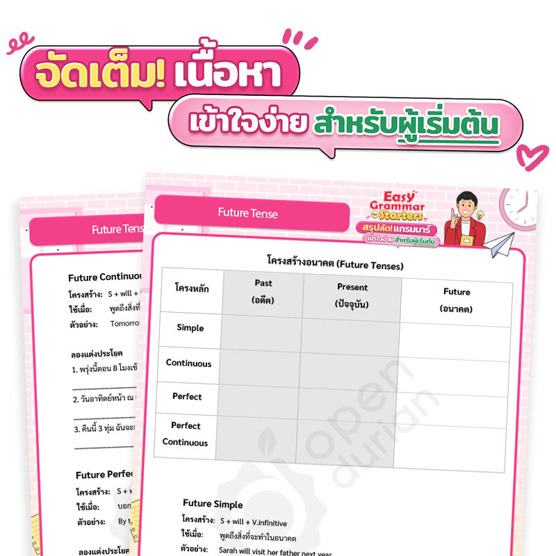 คู่มือเรียน Easy Grammar for Starters สรุปลัดแกรมมาร์เข้าใจง่าย สำหรับผู้เริ่มต้น