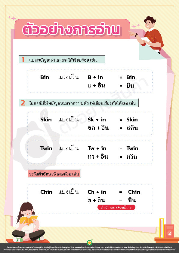 ชีท Fast Spelling ฝึกสะกด 1000 คำ จำได้ไว ฉบับครูพี่วัน (สำหรับผู้เริ่มต้น)